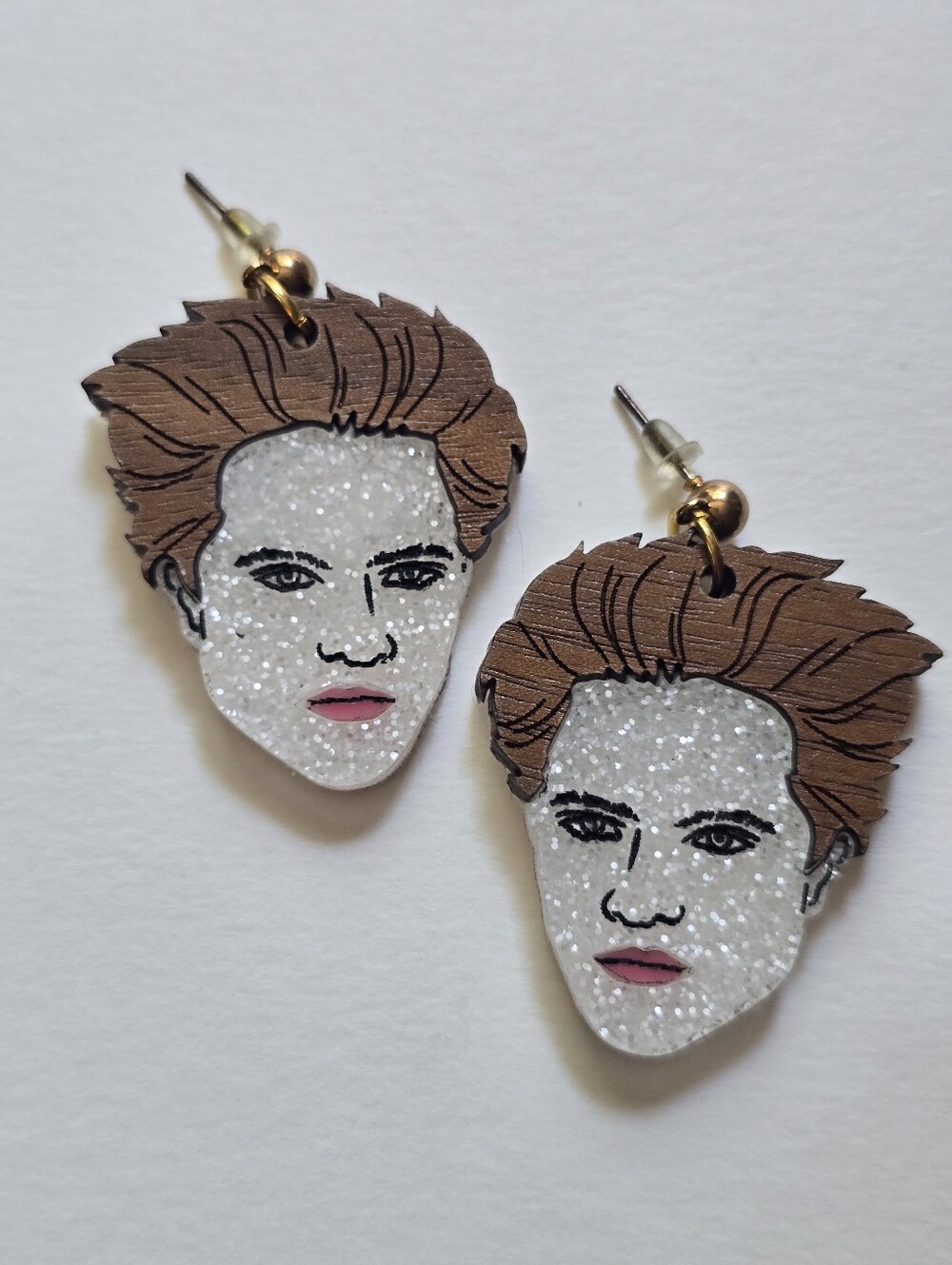 Edward Cullen Face Drop Earrings